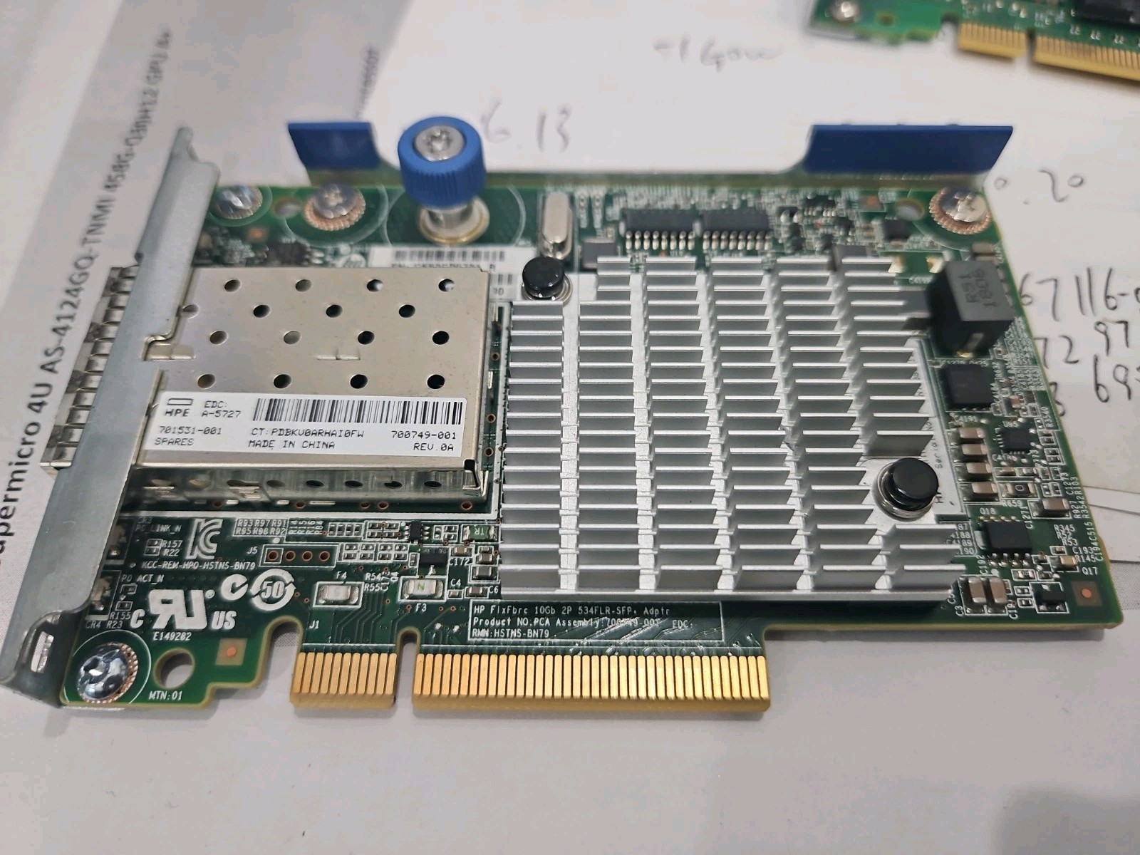 HPE 701531-001 HPE FlexFabric 10Gb 2-Port 534FLR SFP+ Adapter Card