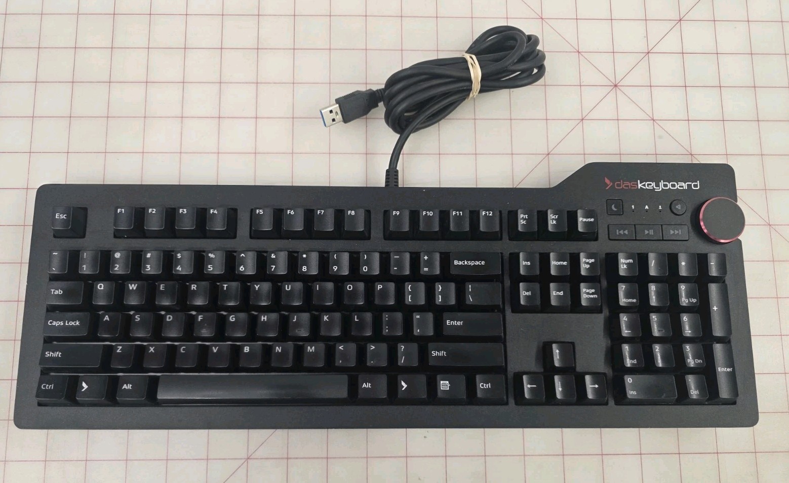 Das Keyboard 4 Professional Wired Mechanical Keyboard, Cherry MX Brown