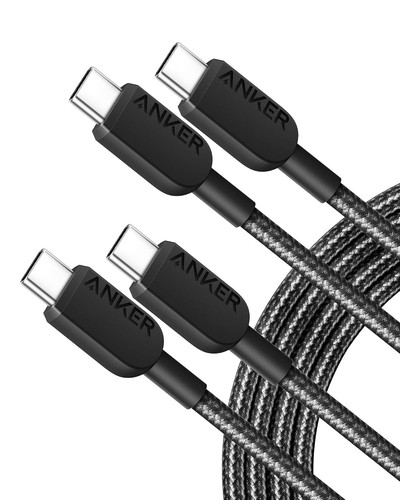 Anker USB C to C Cable,Type-C Charger Fast Charging Cord 6ft, Black