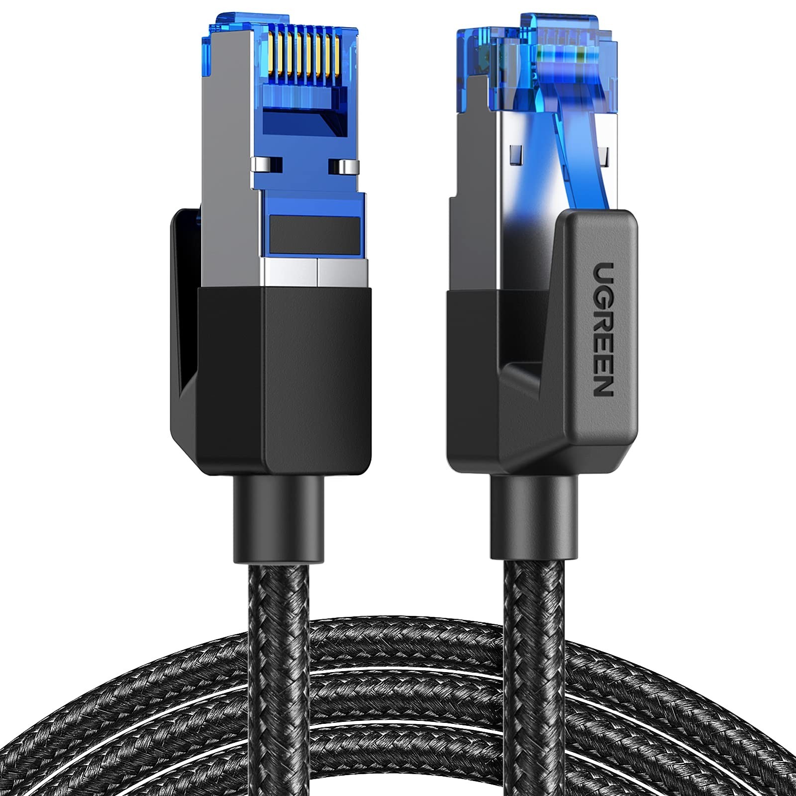 High-Speed Cat 8 Ethernet Cable 25FT, 40Gbps 2000MHz, Shielded LAN Cord for Gami