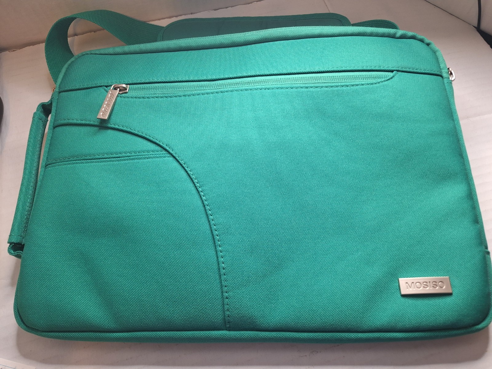 MOSISO 14-inch Polyester Laptop Case Multifunctional Computer Bag in Green