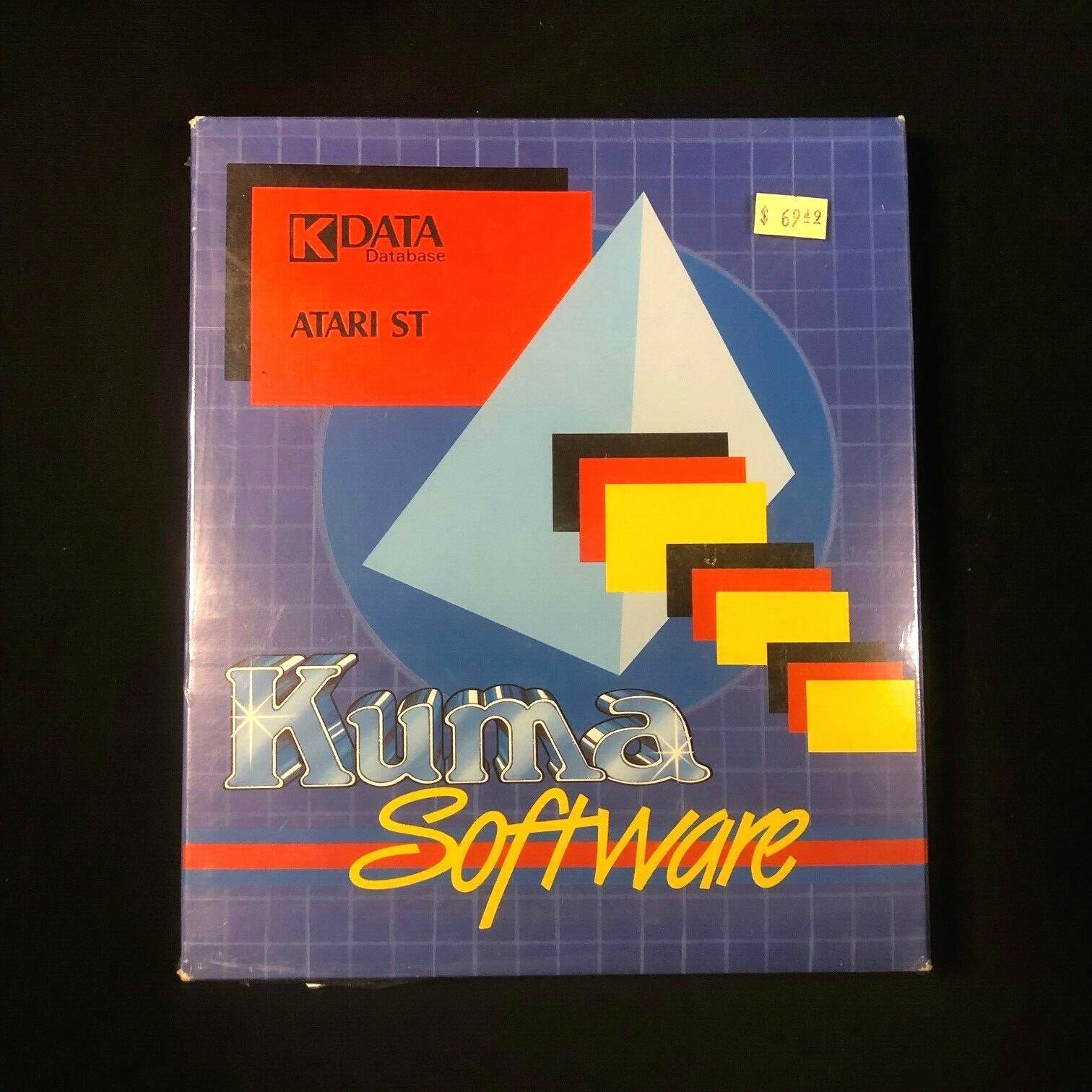 Vintage Kuma Computers Ltd. K-DATA ATARI ST GEM Database Software Package Sealed