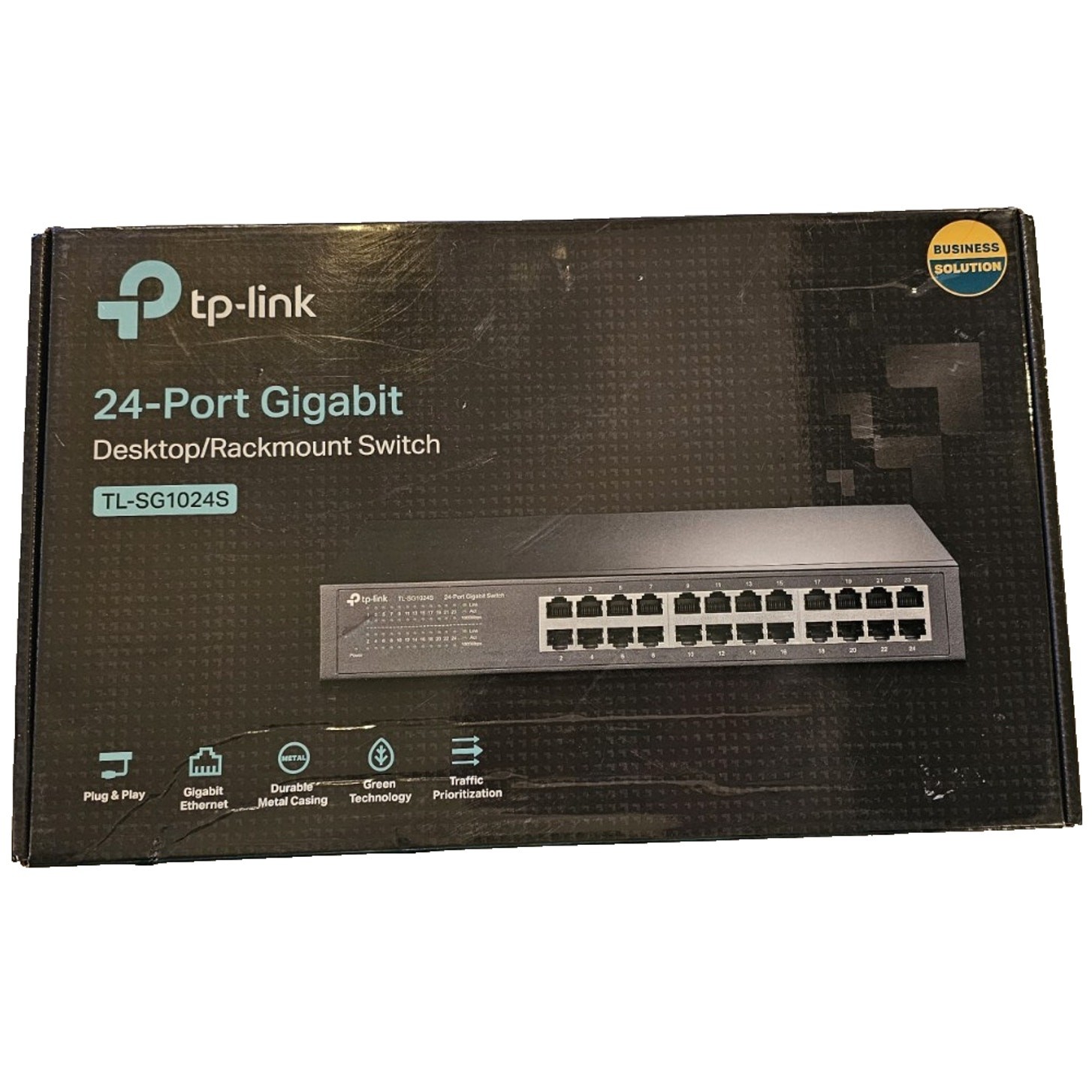  TP-Link TL-SG1024S 24 Port Gigabit Ethernet Switch Desktop Rackmount NEW NOB
