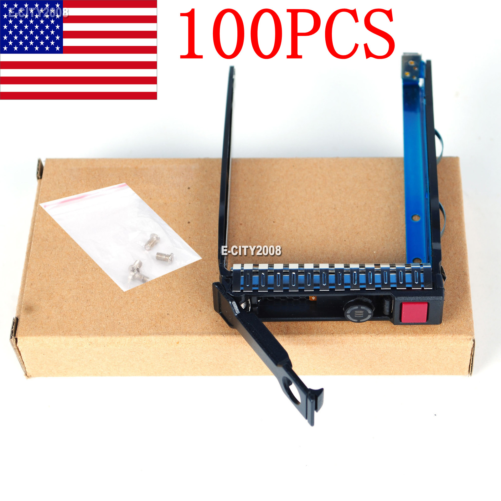 100X For HP 651687-001 2.5" SAS SATA HDD Tray Caddy G8 G9 DL380p DL360p DL350
