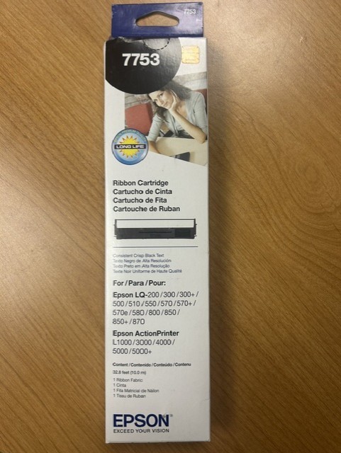 EPSON 7753 Ribbon Cartridge for printer NEW in box