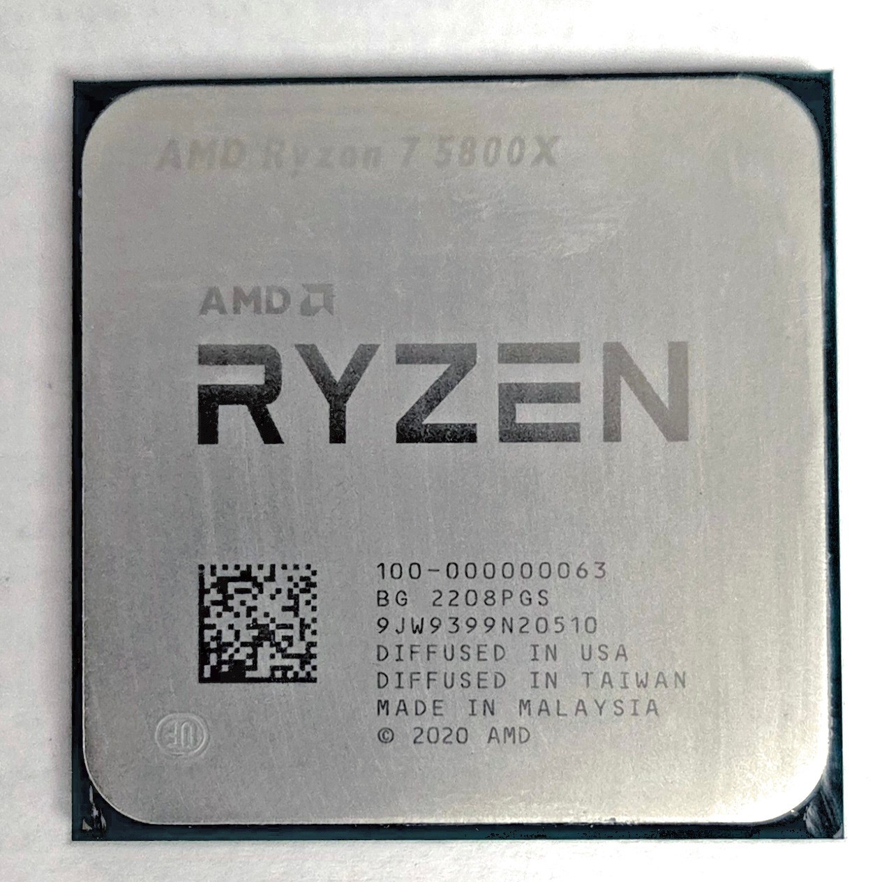 AMD Ryzen 7 5800X 3.8-4.7GHz 8-core 16Thr socket AM4 105W CPU processor R7-5800X