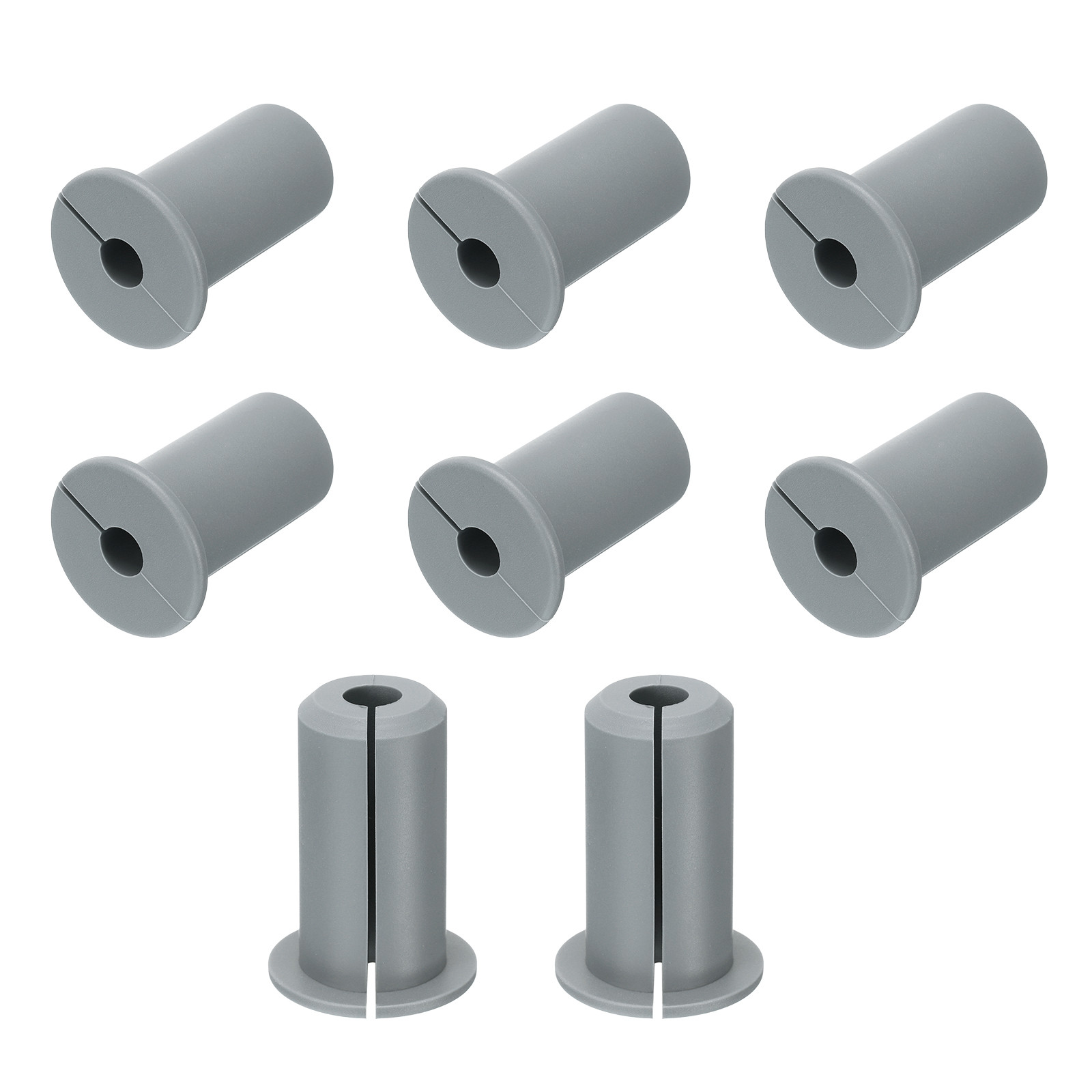 8Pcs Wall Grommets for Cables 3/4 Inch Cable with 7mm Hole Silicone Grey