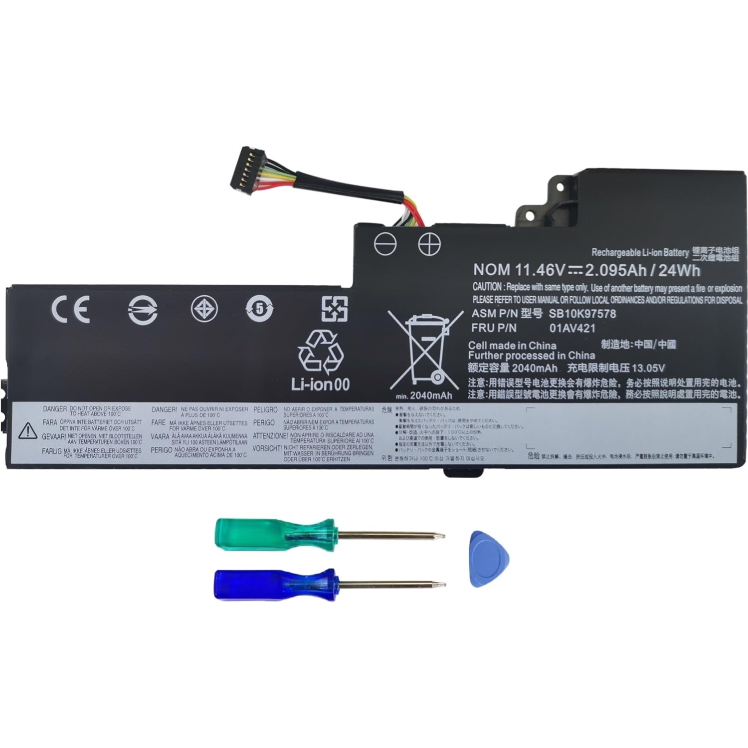 Laptop Internal Battery Replacement for ThinkPad T470 T480 A475 A485 Series