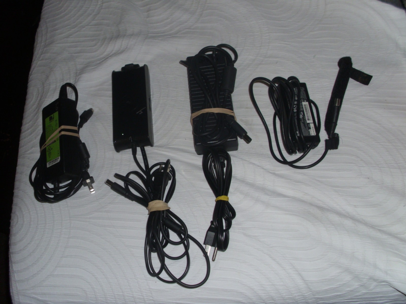 Lot of 4,  AC Power Adapter 2 Dell & HP and Direct TV Power Cords