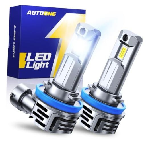 H11 H8 H9 LED Bulbs, 80000LM Super Bright 6500K White,1:1 Mini Size H11/H8/H9