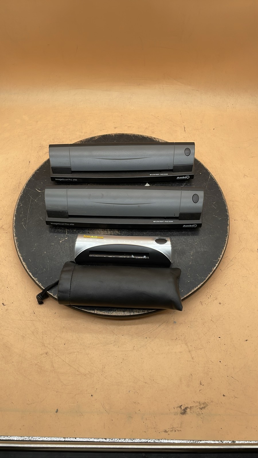 Acuant ScanShell 800NR & Ambir ImageScan Pro DS490 Scanner Bundle Lot of 3