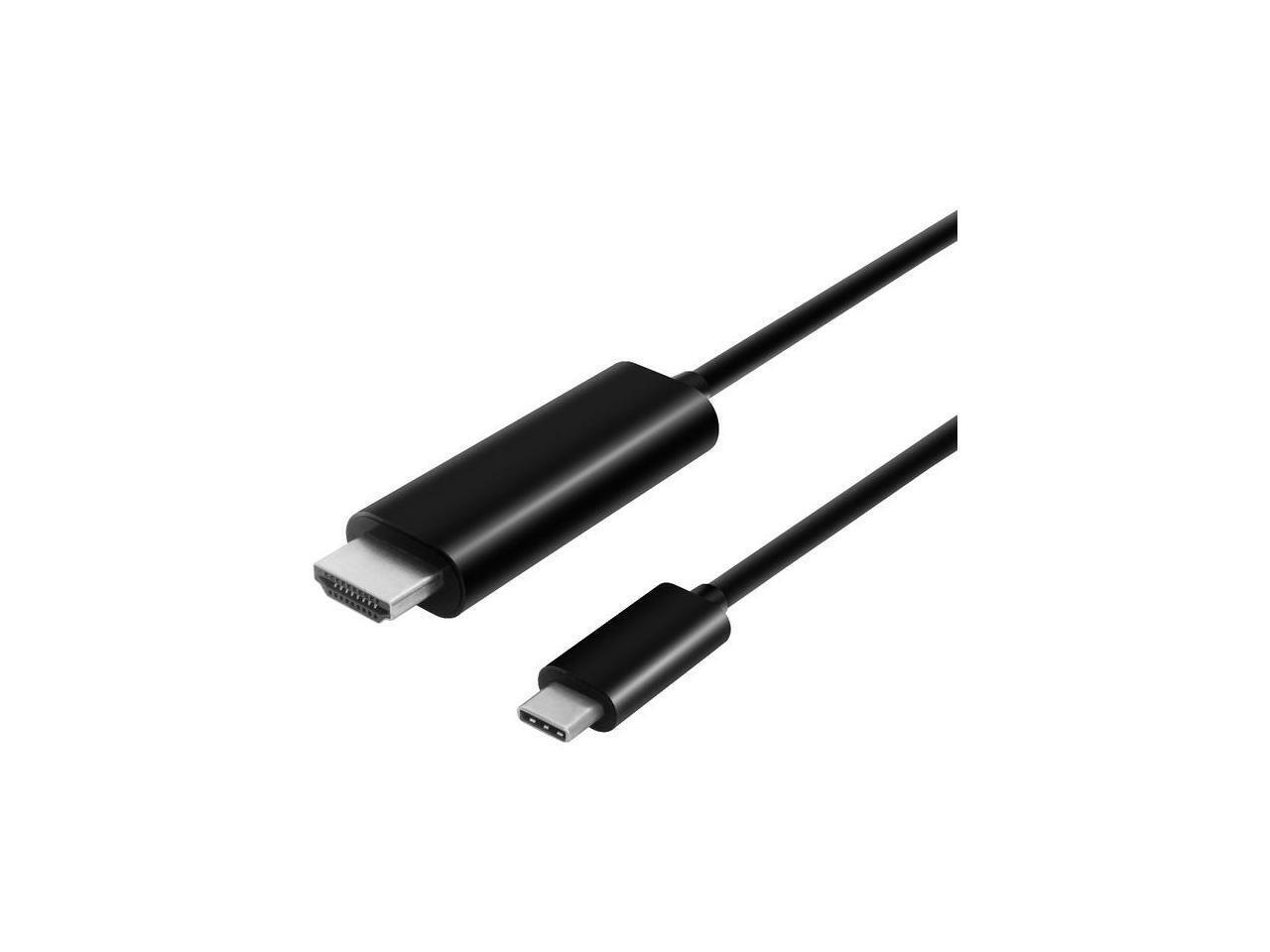 VisionTek 901219 6 Feet USB C/Thunderbolt 3 to HDMI 2.0 Cable - Black