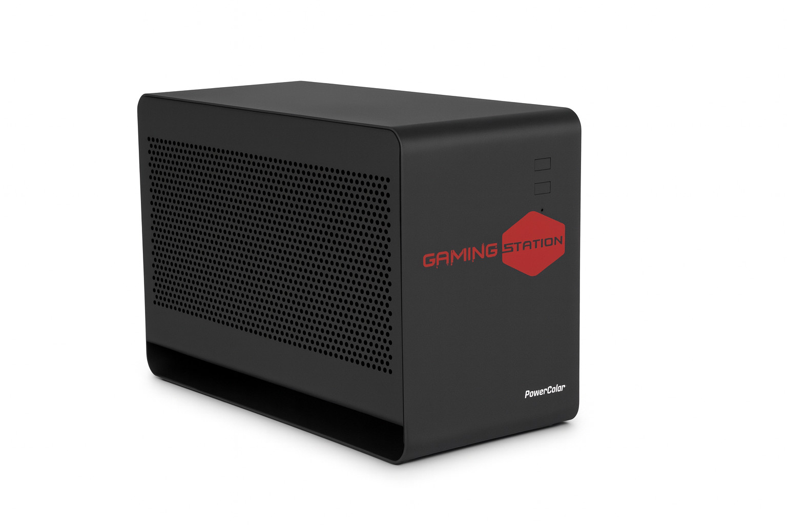 PowerColor Gaming Station eGPU Enclosure w/ MSI Vega 56 OC 8GB – TB3 Cable, Powe
