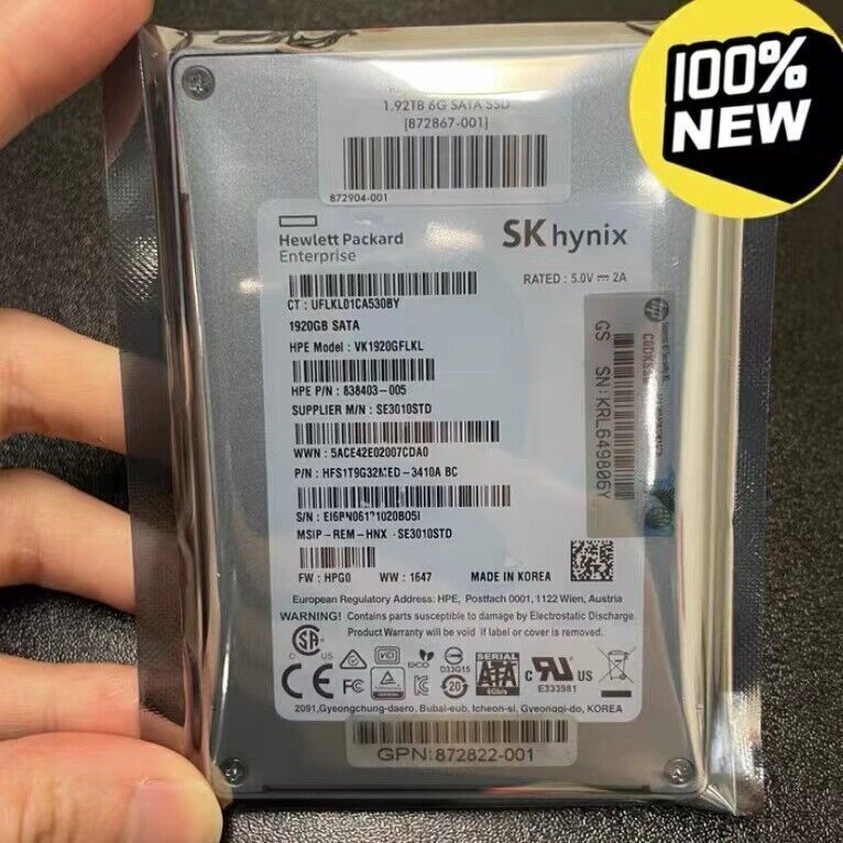 1.92TB SSD SK hynix SATA VK1920GFLKL 1920GB HPG0 SE3010STD 6G Solid State Drives