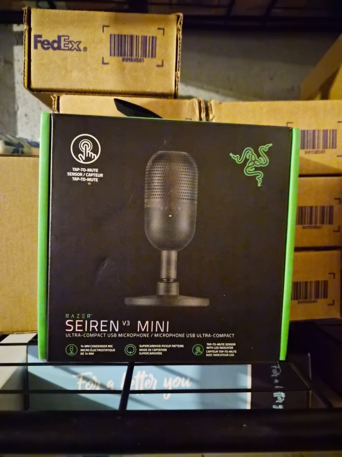 Razer Seiren V3 Mini Ultra Compact USB Microphone Gaming Pro Mic Stream Podcast