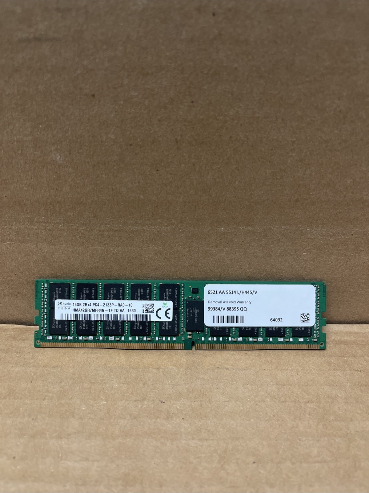 SK Hynix 16 GB 2Rx4 PC4-2133P ECC RAM (HMA42GR7MFR4N-TF)