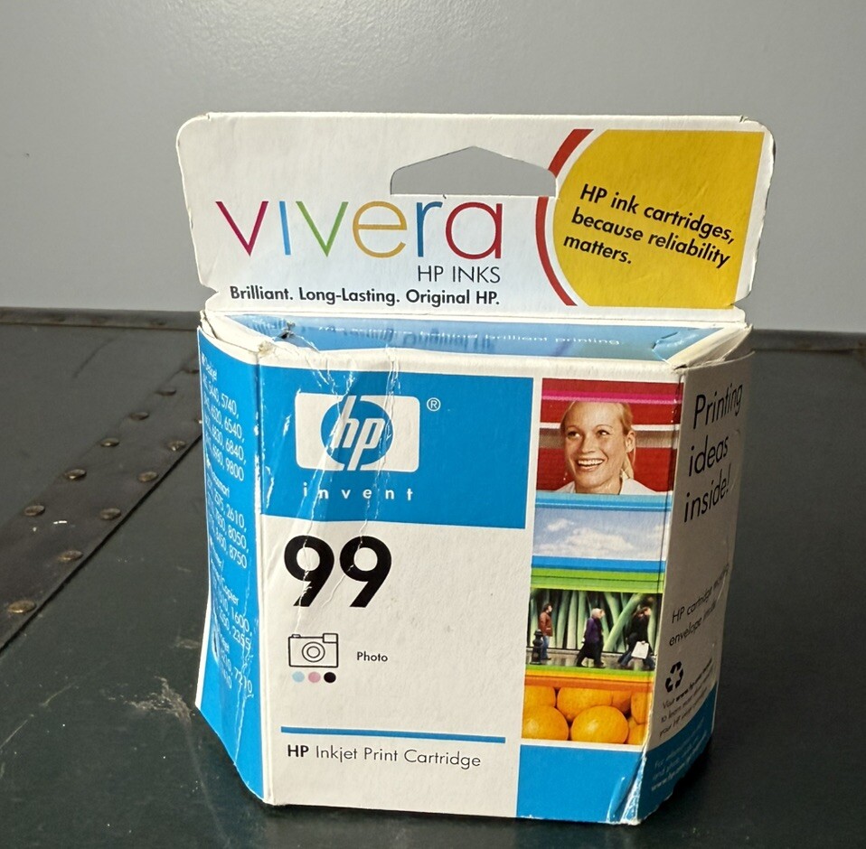 HP Vivera 99 Tri-Color Photo Ink Cartridge Inkjet Printer Expired