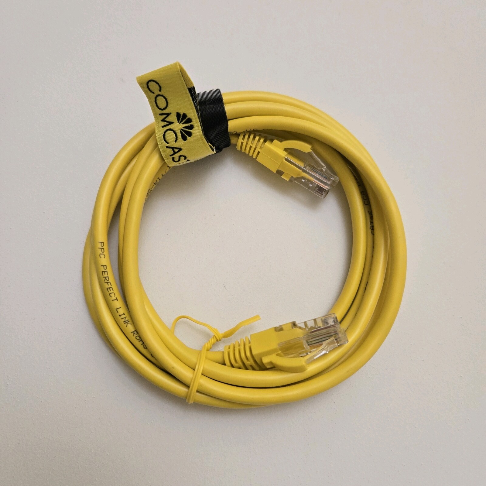 Comcast Ethernet Cat 5e CCA Verified Gigabit Patch Cord Cable Yellow