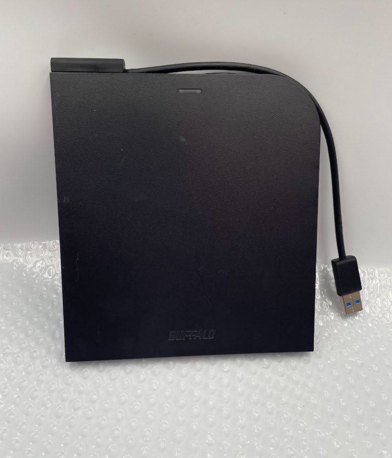 BUFFALO BRXL-PT6U3-BKD BDXL Portable Blu-Ray Drive USB 3.0 Black Used Japan