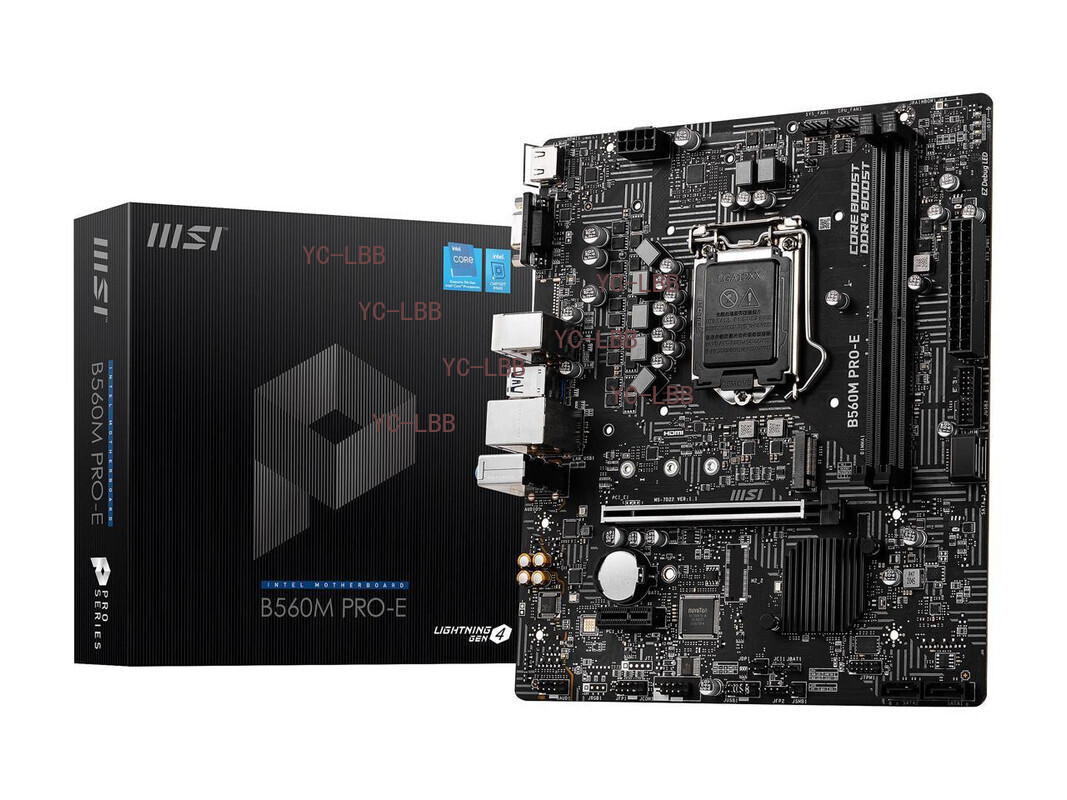MSI B560M PRO-E LGA 1200 Intel B560 SATA 6Gb/s Micro ATX Intel Motherboard