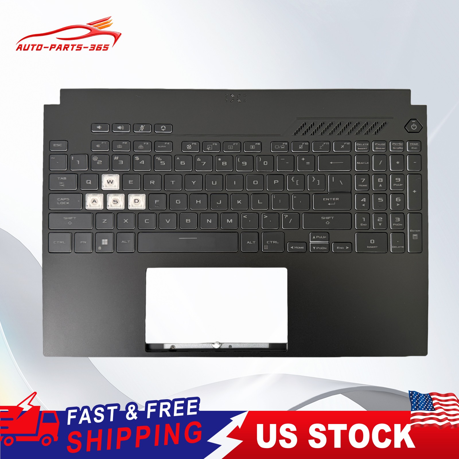 New Palmrest w/ Backlit Keyboard for ASUS TUF Gaming FX507 FA507 FX507Z A15 F15