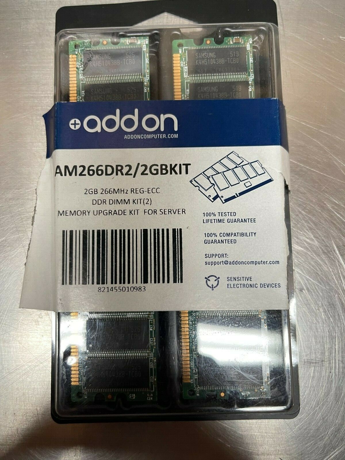 NEW AddOn Computer AM266DR2 2GB Memory Upgrade Kit  DDR DIMM 266MHZ REG-ECC
