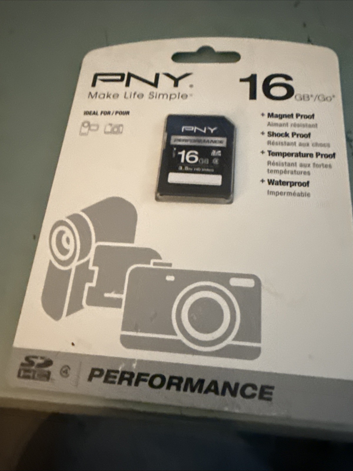 PNY 16GB MICRO SD HC PERFORMANCE CARD ~NEW IN PACKAGE Sealed