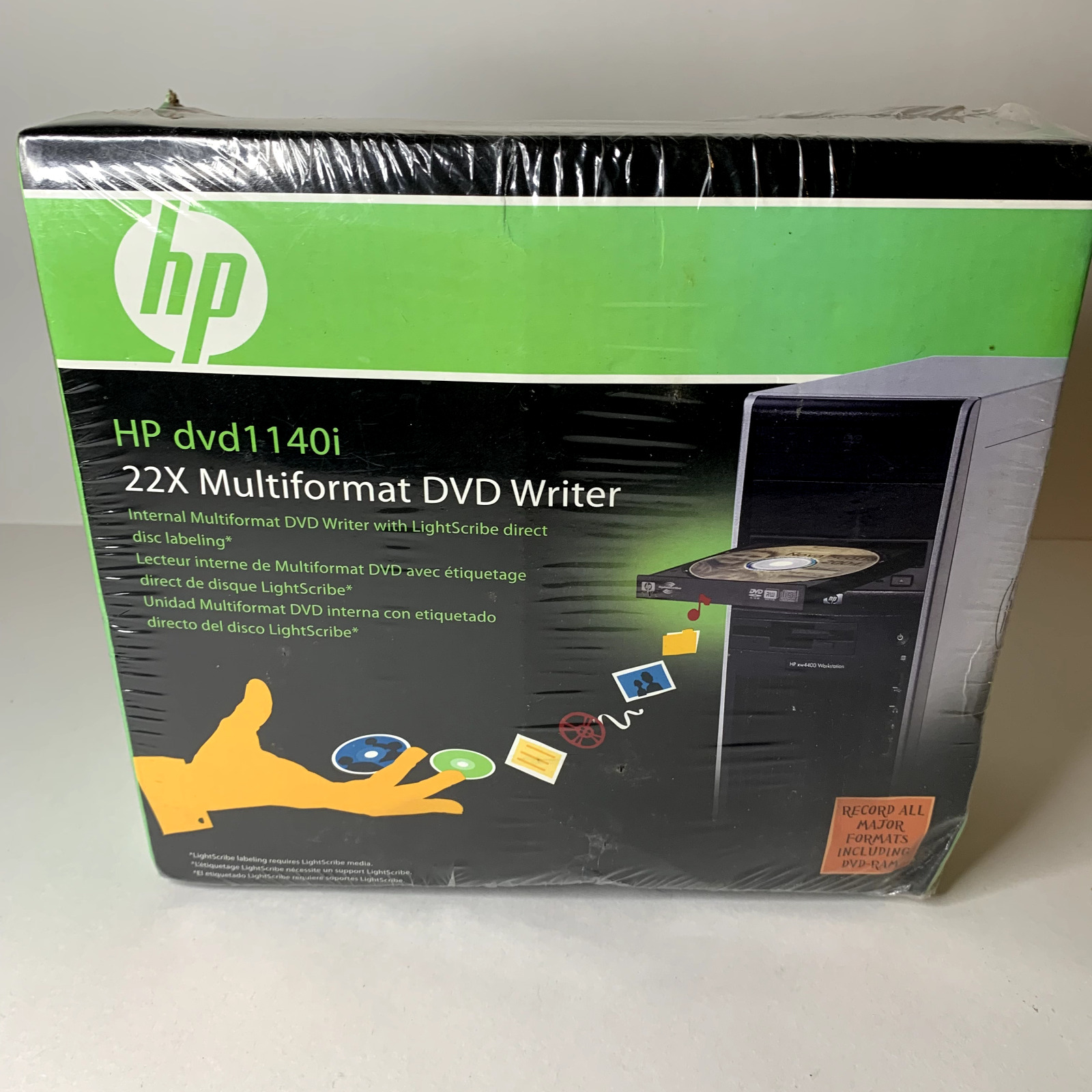 HP DVD1140i 22x Multiformat DVD Writer NEW Sealed Create Record Label