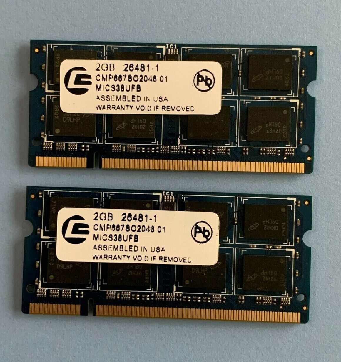 🔥CENTON 4GB (2X2GB) COMPUTER RAM MEMORY 26481-1 MICS38UFB CMP667802048 01