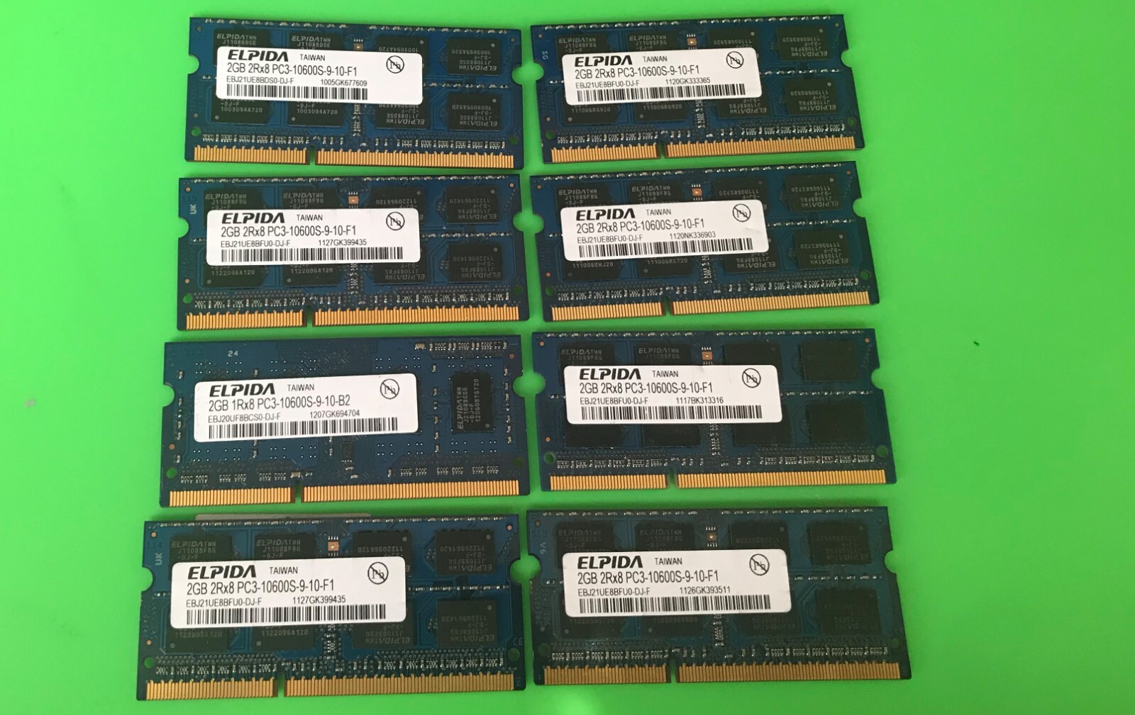 ELPIDA EBJ21UE8BFU0-DJ-F 2GB 1333MHz - PC3-10600S DDR3-1333 Laptop Ram