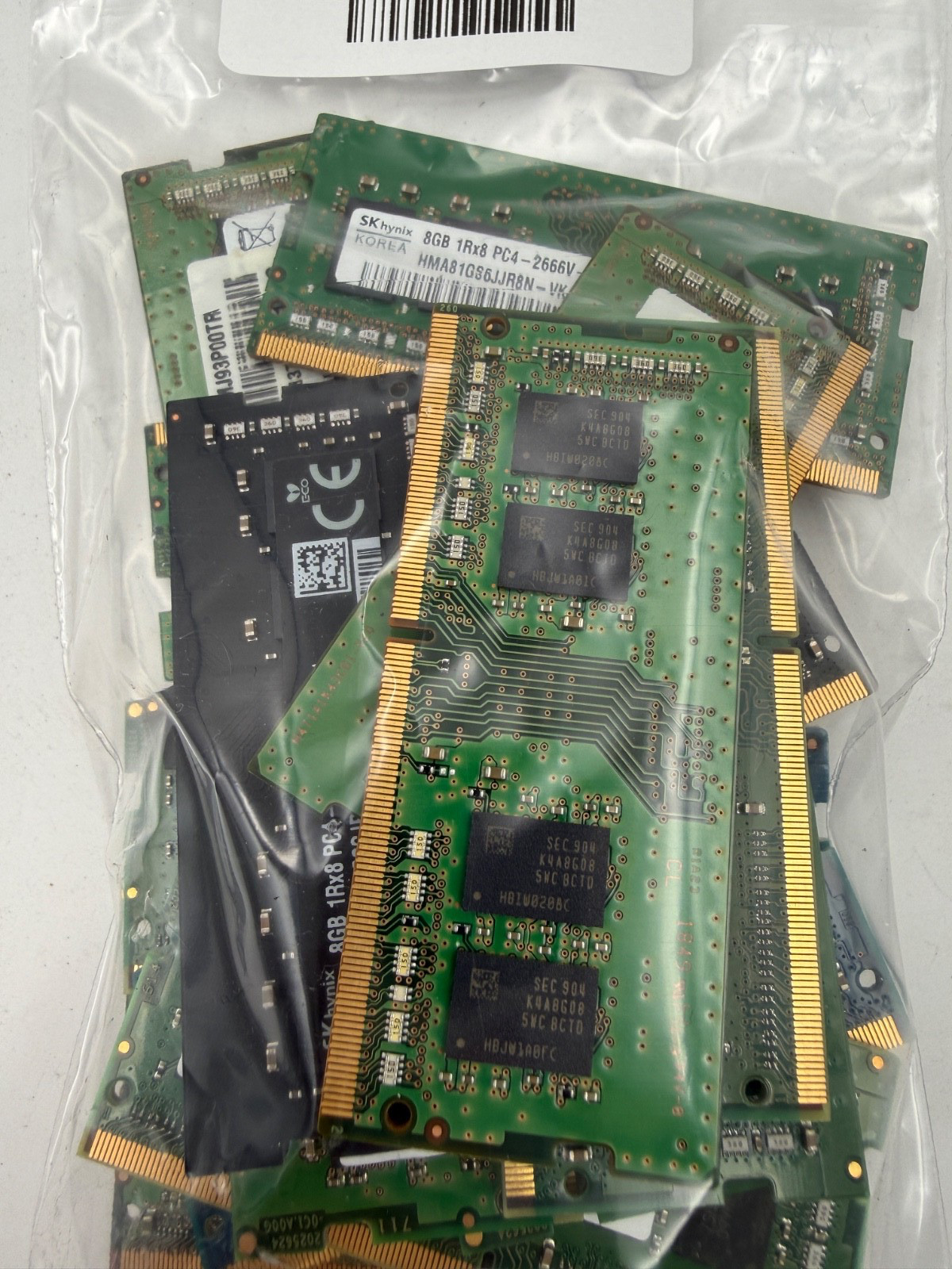 LOT OF 20 RAM STICKS-Mixed Brand 8GB 1Rx8 DDR4-2400 (8GBX20=160GB TOTAL)