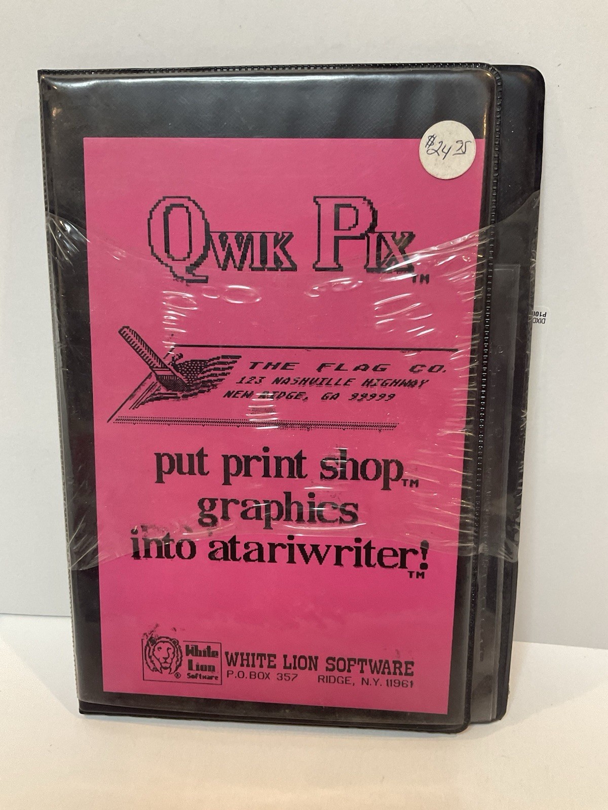 Vintage Atari Software QWIK PIX White Lion Software Graphics NOS Sealed