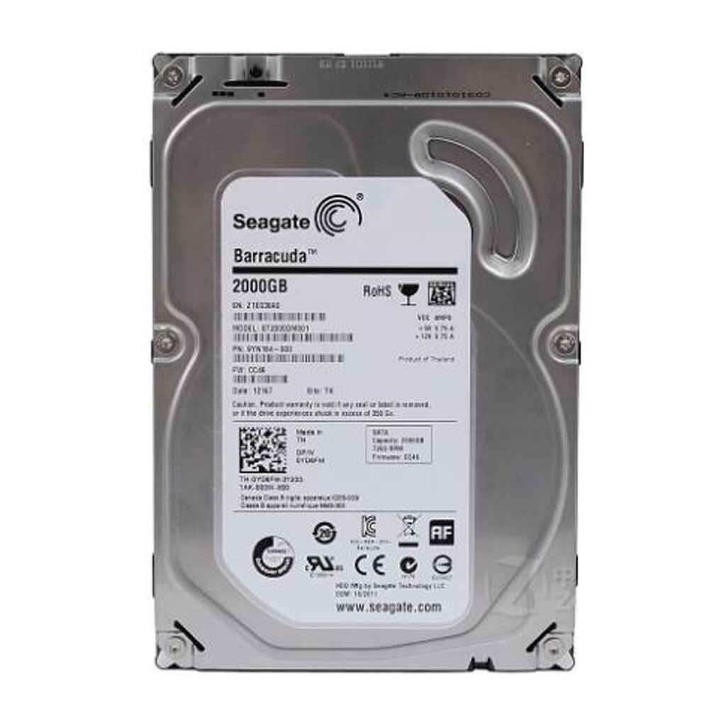 Seagate Barracuda 2TB ST2000DM001 7200RPM SATA 3.5 inch Internal Hard Disk Drive