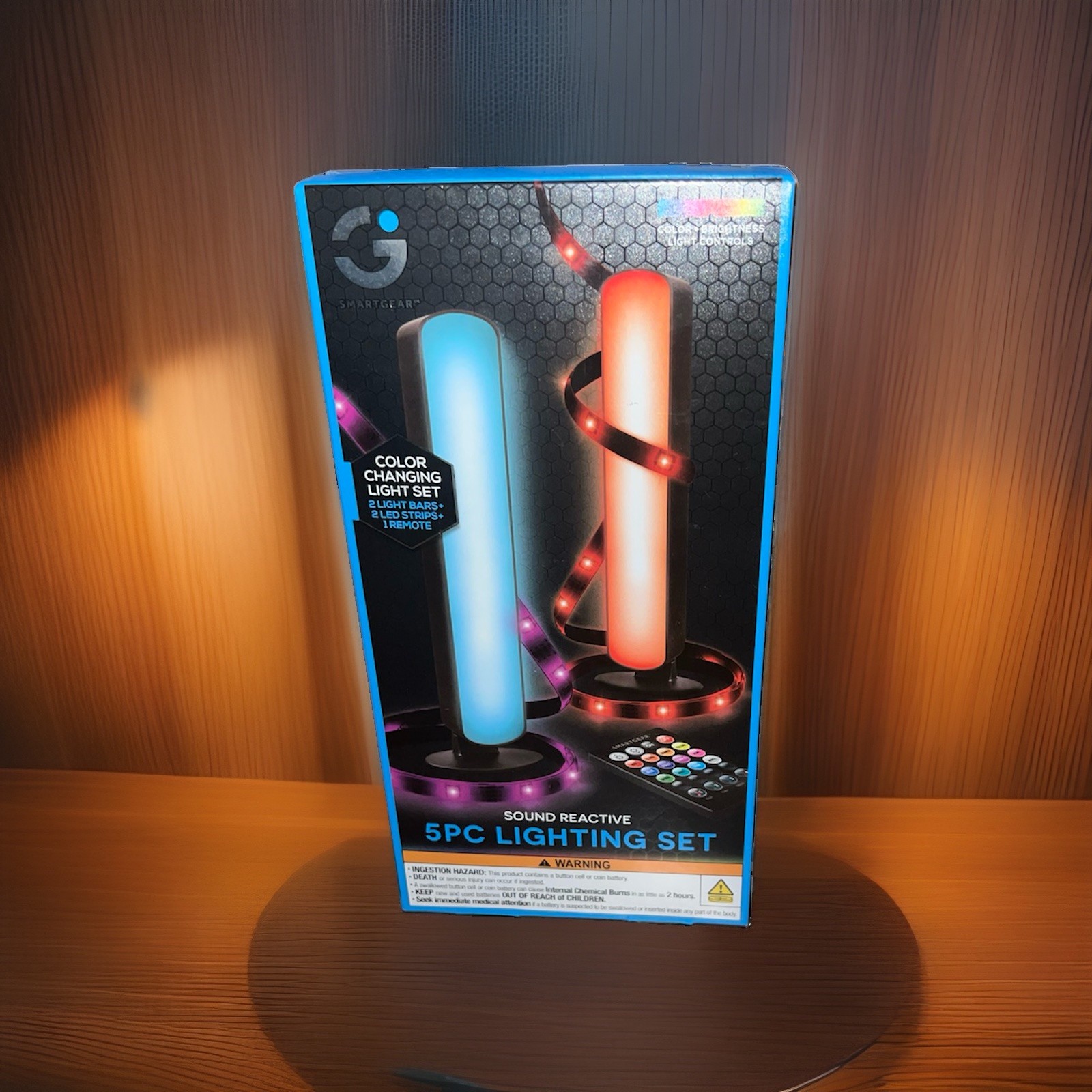 SmartGear 5PC "Sound Reactive Multi-Color Changing LED Light Set"