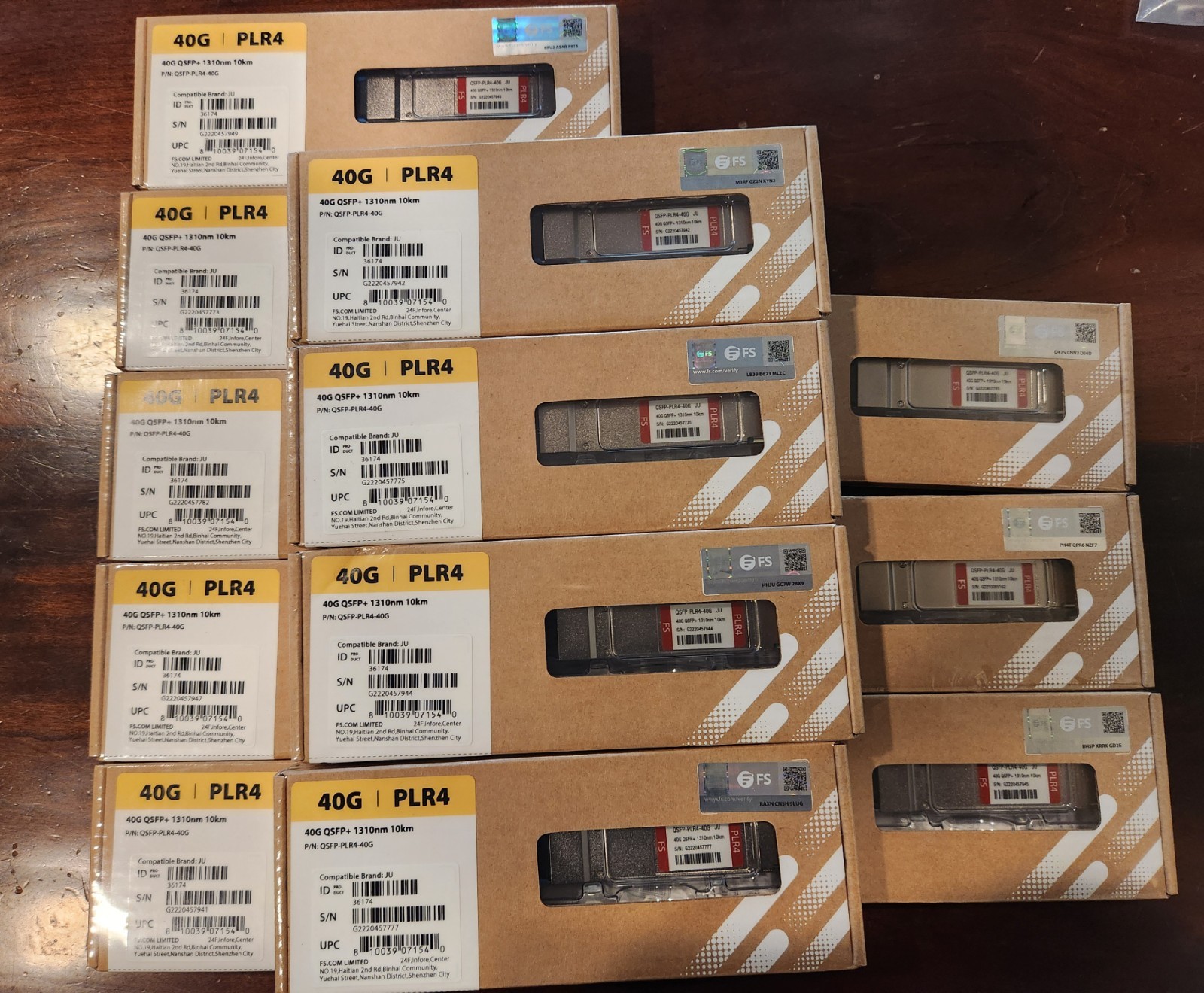 FS QSFP-PLR4-40G AI 40GBASE-PLR4 QiFP+ 1310nm 10km MTP