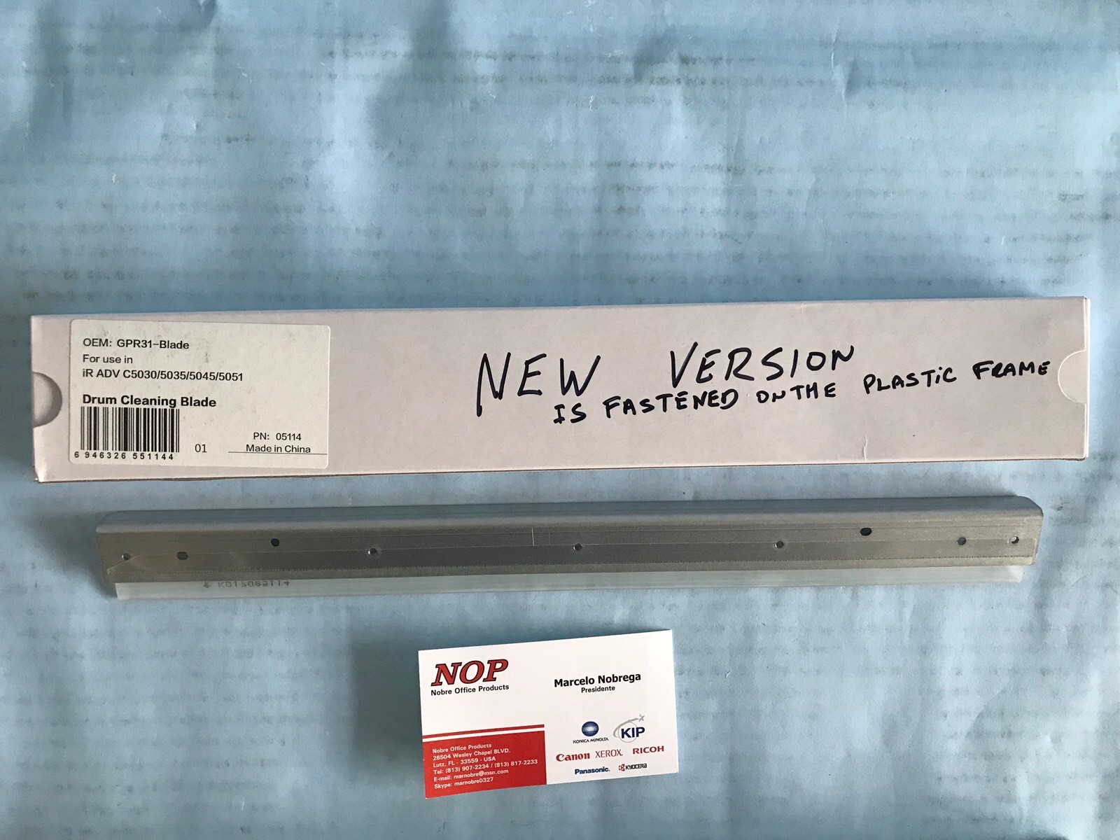 New Drum cleaning BLADES CANON IR C5235 C5035 C5030 GPR-31 GPR31 New Version