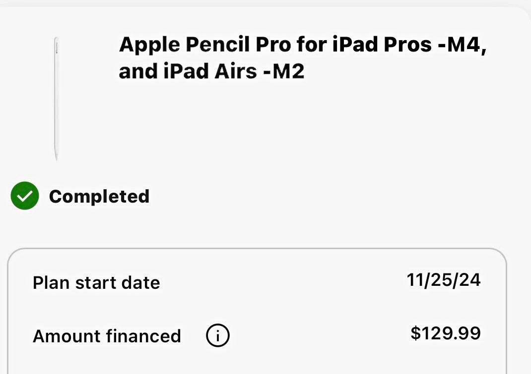 Apple Pencil Pro White Stylus & 13 inch Screen protector for apple iPad
