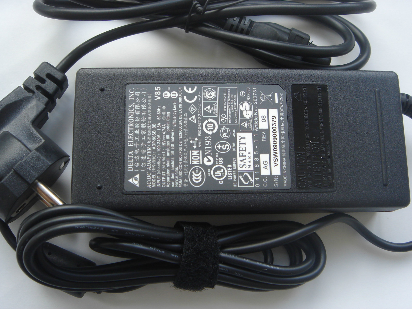 Original Charger Delta ADP-90SB BB Genuine New in France
