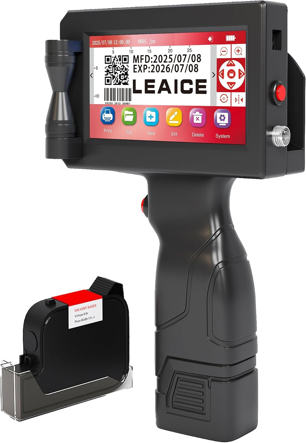 Handheld Inkjet Printer, 1 Inch/25.4 Mm Print Height Handheld Printer Gun with Q