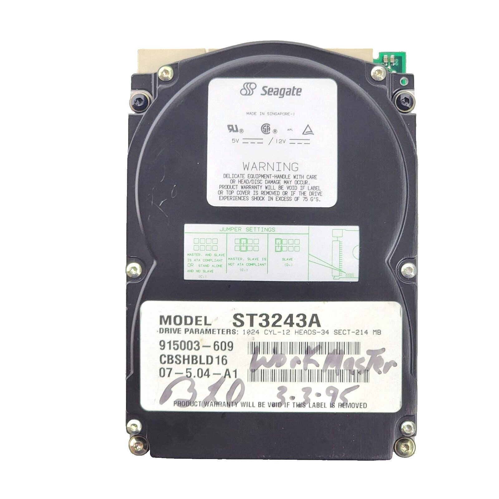 Seagate ST3243A 214MB ATA HDD Hard Drive 915003-609 CBSHBLD16