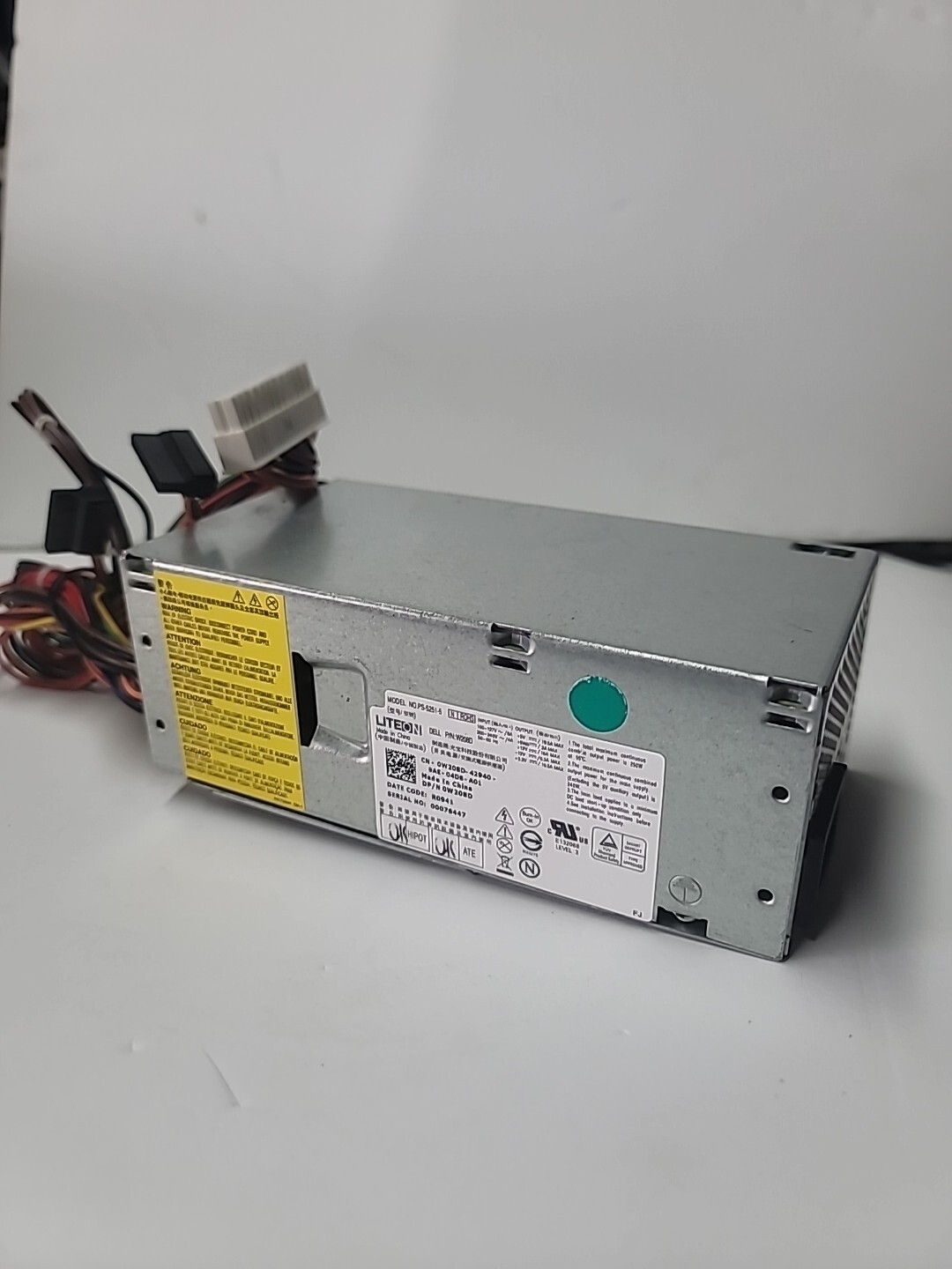 LITEON PS-5251-5 GENUINE Power Supply CN-0W28D-5  Output 250W MAX.TESTED