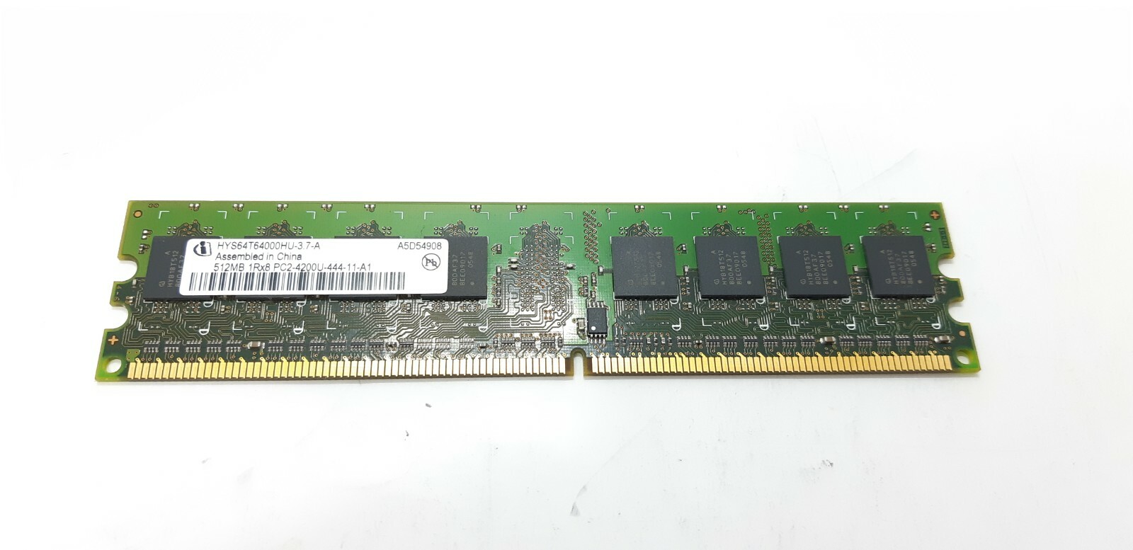 Infineon HYS64T64000HU-3.7-A Ram 512MB 1Rx8 PC2-4200U-444-11-A1