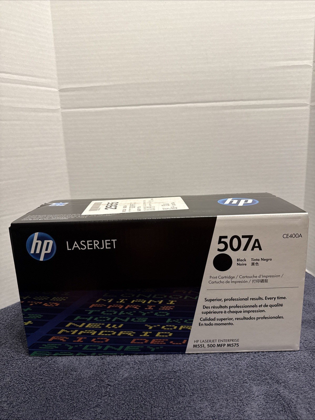 HP 507A (CE400A) Genuine, Sealed Black Toner Cartridge