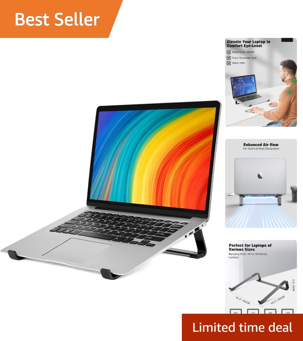 Stylish Ergonomic Laptop Holder – Cooling and Portable Stand for Home and Office