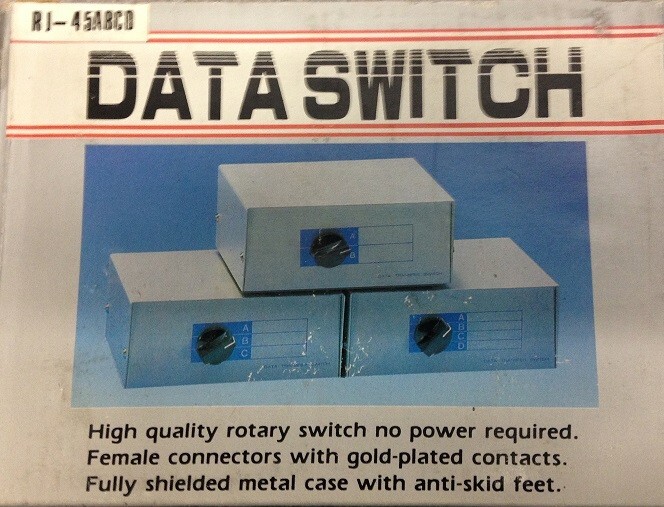 GC Electronics RJ-45ABCD Vintage Data Switch (In Original Box)
