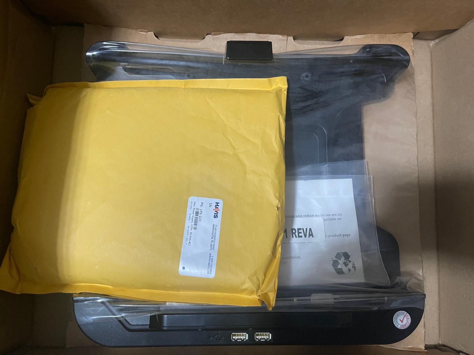 Havis DS-PAN-1201-2 Dual Antenna Docking Station  CF-33 w/Power Supply and Key