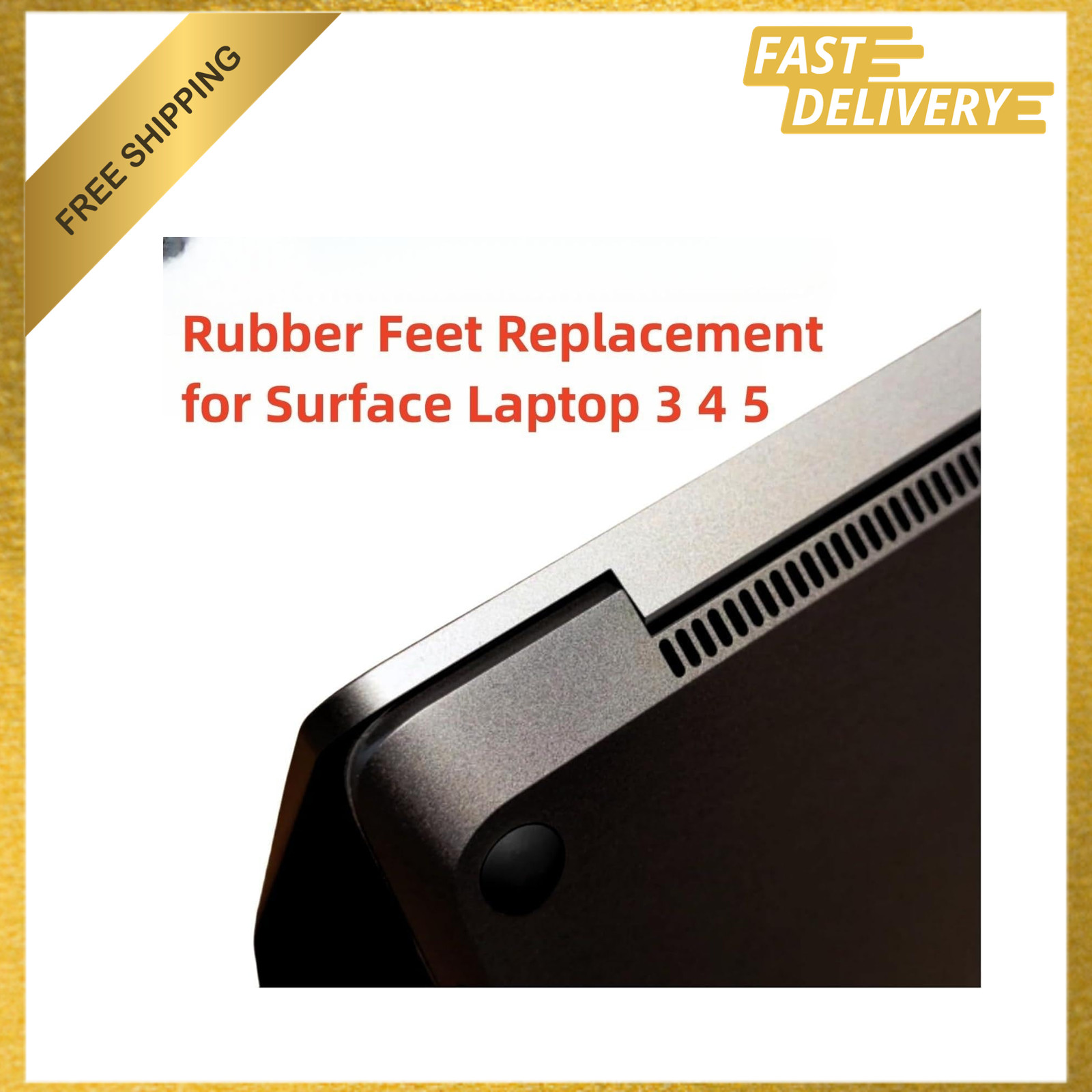 4Pc Rubber Feet Mat Replacement for Surface Laptop 3 4 5 6 Anti Slip Bottom