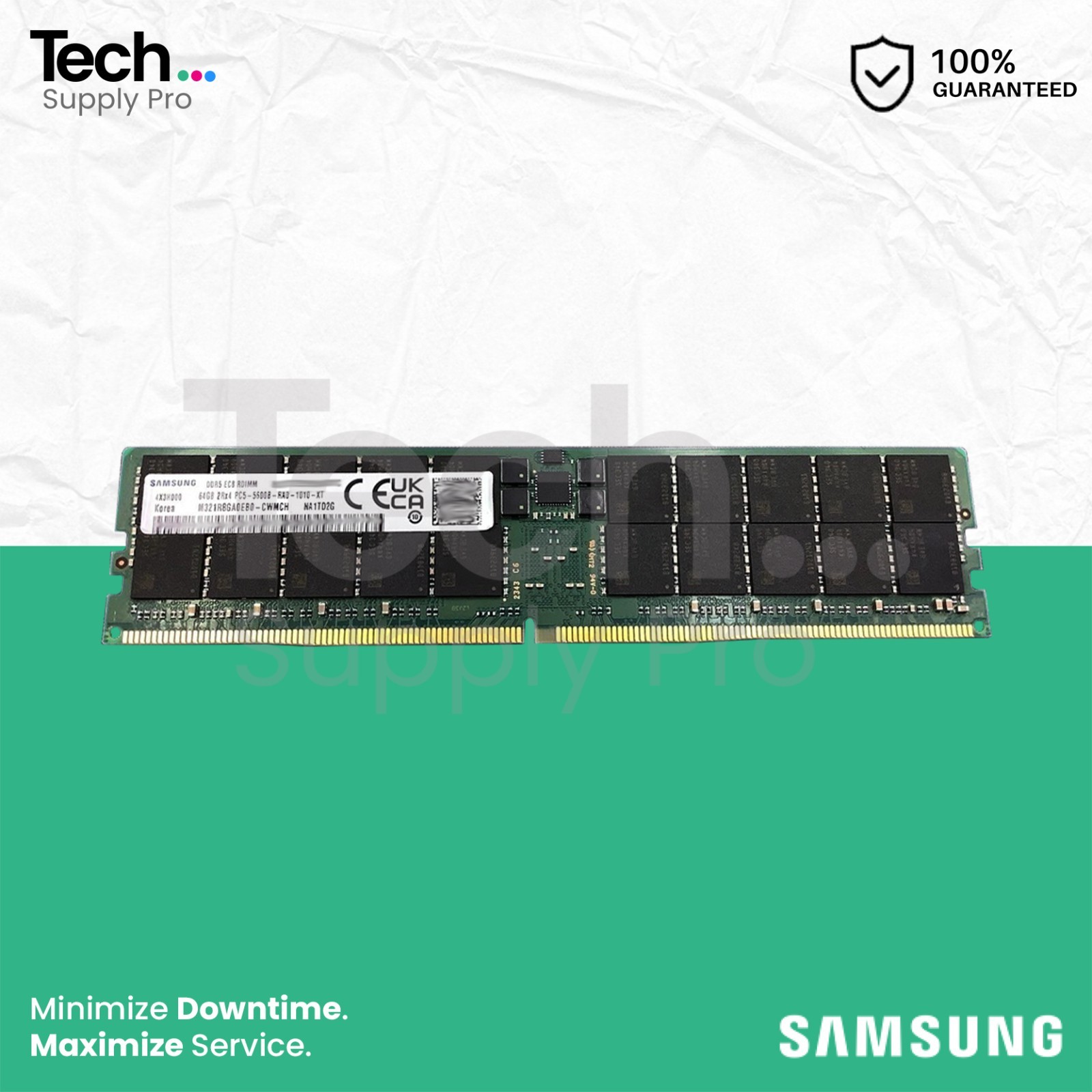 M321R8GA0EB0-CWM Samsung 64GB PC5-5600B DDR5-5600MHz ECC 2Rx4 1.1V Memory