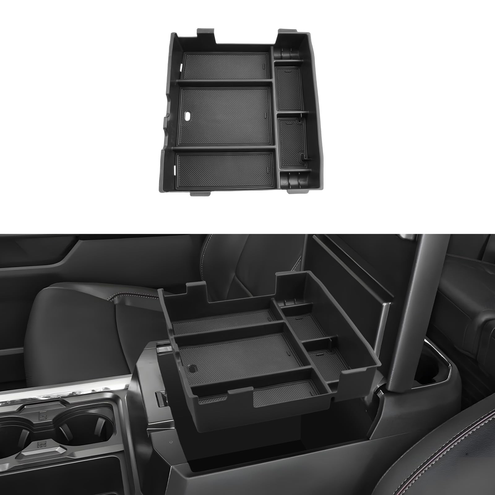 Center Console Organizer For 20232027 Ford F250/F350/F450 Accessories