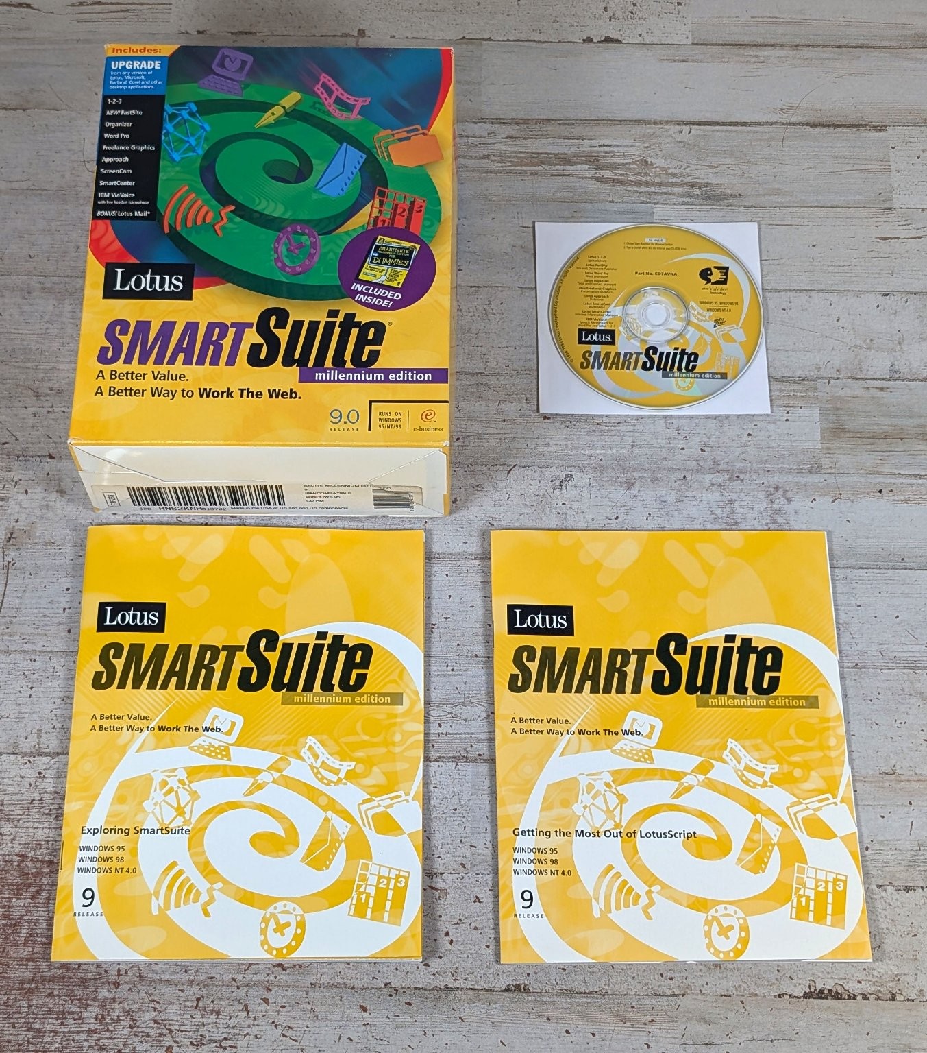 Lotus SmartSuite Millennium Edition 9.0 Upgrade Software for Windows 95 98 NT